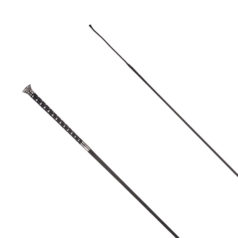 Country Direct Braided Sparkle Handle Dressage Black-1